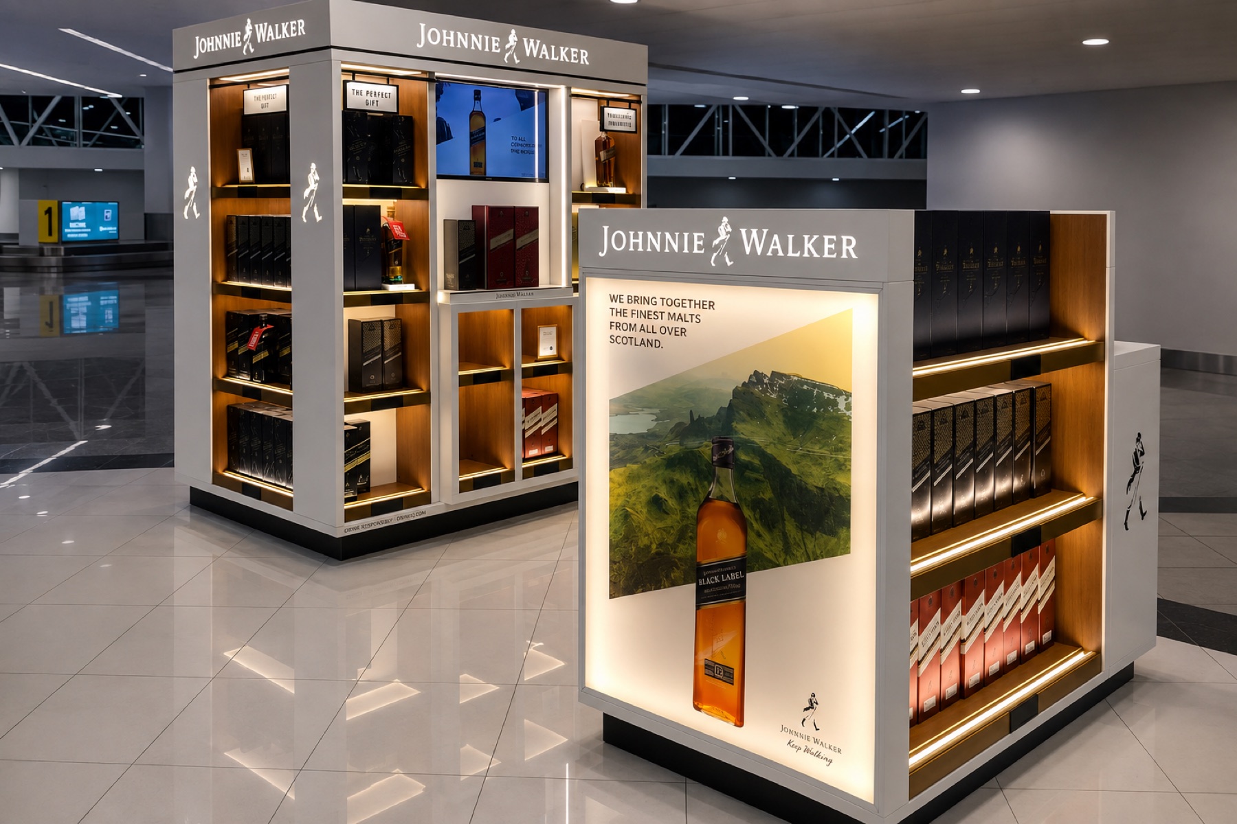 Johnnie Walker: Sistema de exhibición